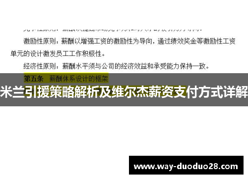 米兰引援策略解析及维尔杰薪资支付方式详解